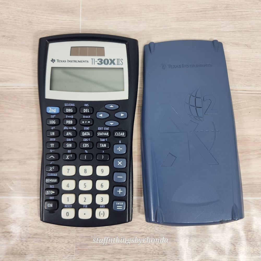 Texas‎ Instruments TI-30X IIS Scientific Solar Calculator With Cover Tested